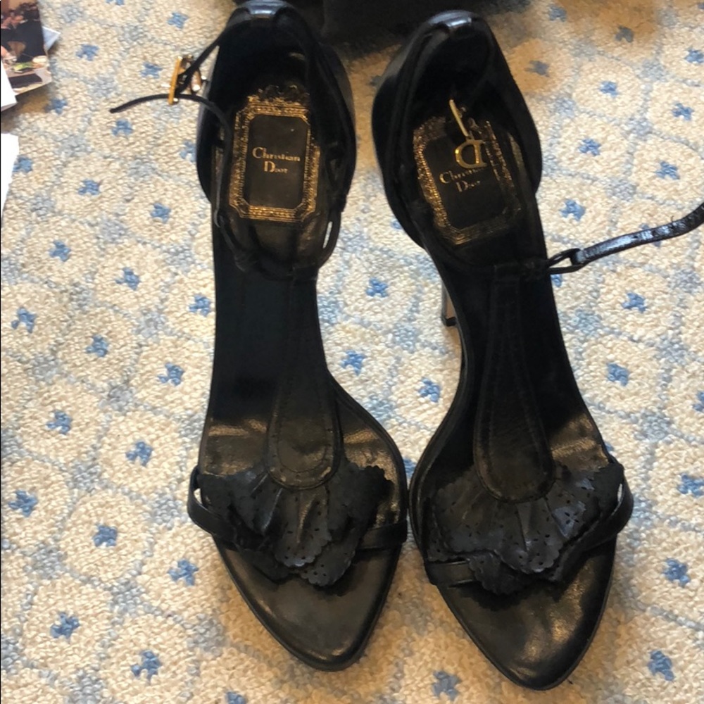 Christian Dior platform 4 1/2 inch heals